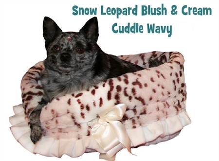 Snow Leopard Reversible Snuggle Bugs Pet Bed, Bag, and Car Seat in One